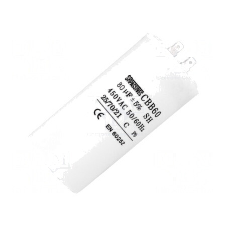 Condensator Motoare 80uF 450V  | Electronic-mag.ro | Componente Electronice