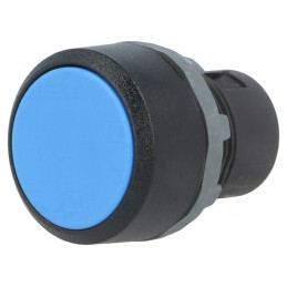 Comutator apăsare 22mm albastru | Electronic-mag.ro | Componente Electronice