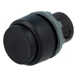 Comutator apăsare 22mm negru