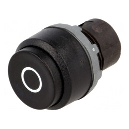 Comutator Negru 22mm cu Acționare prin Apăsare | Electronic-mag.ro | Componente Electronice