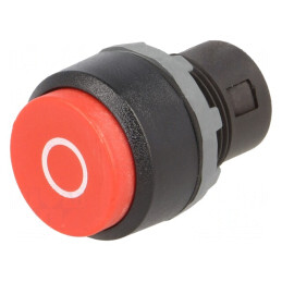 Comutator Apăsare 22mm Roșu | Electronic-mag.ro | Componente Electronice