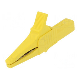 Bornă crocodil galbenă 32A 1kVDC 4mm | Electronic-mag.ro | Componente Electronice