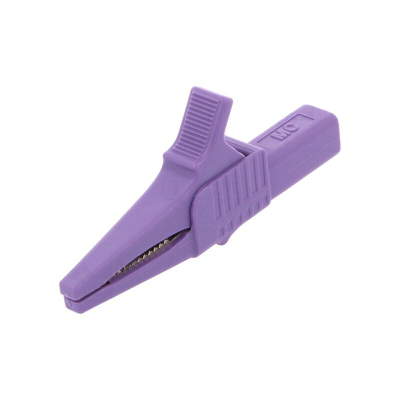 Bornă crocodil 32A 1kVDC violet 20mm | Electronic-mag.ro | Componente Electronice