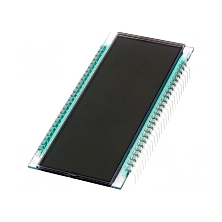 Afișaj LCD cu 7 Segmente 5 Digiți STN Positive | Electronic-mag.ro | Componente Electronice