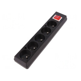 Conector Alimentare AC Mamă Splitter 250V 16A Negru | Electronic-mag.ro | Componente Electronice