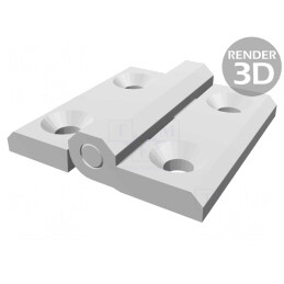 Balama tehnopolimer albă 50mm | Electronic-mag.ro | Componente Electronice