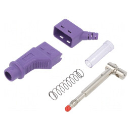 Mufă Banană 4mm 32A 600V Violet | Electronic-mag.ro | Componente Electronice