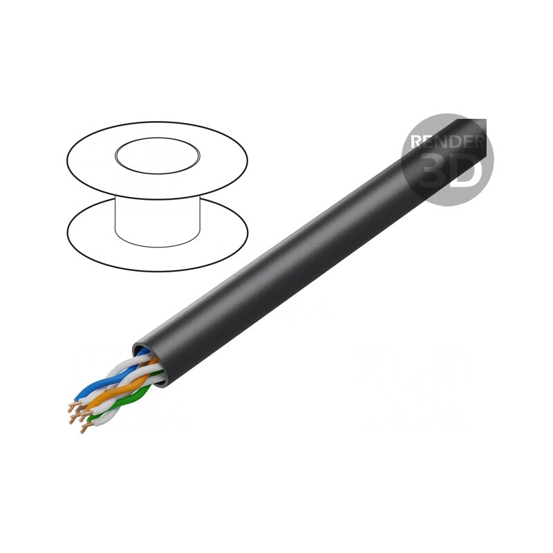 Cablu Ethernet Industrial Exterior Cat5e 4x2x24AWG | Electronic-mag.ro | Componente Electronice Cablu Ethernet Industrial Exterior Cat5e 4x2x24AWG | Electronic-mag.ro | Componente Electronice