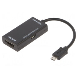 Adaptor HDMI cu Micro USB B - 0,14m