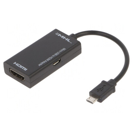 Adaptor HDMI cu Micro USB B - 0,14m | Electronic-mag.ro | Componente Electronice