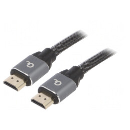 Cablu HDMI 2.0 Textil 1m Negru | Electronic-mag.ro | Componente Electronice