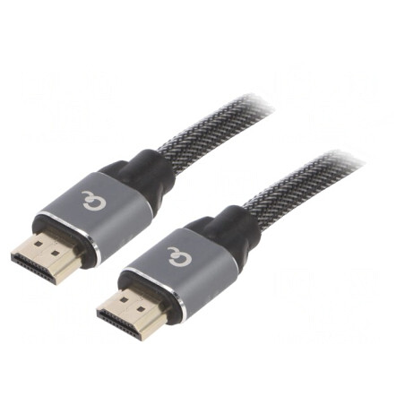 Cablu HDMI 2.0 Textil 1m Negru | Electronic-mag.ro | Componente Electronice