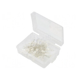 Set LED THT 3mm Alb Rece 50 Buc 3-15V în Cutie Plastic | Electronic-mag.ro | Componente Electronice