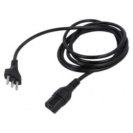 Cablu Alimentare 3x0,75mm2 IEC C13 PVC 1,5m | Electronic-mag.ro | Componente Electronice
