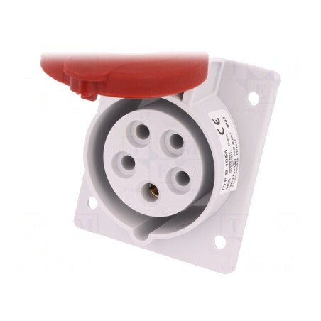 Conector Alimentare AC Trifazat 16A 400VAC IP44 Soclu Mamă | Electronic-mag.ro | Componente Electronice