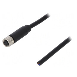 Conector M8 3 Pini Drept cu Cablu 3A 60V | Electronic-mag.ro | Componente Electronice