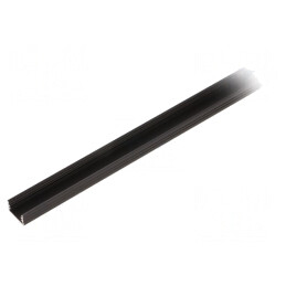 Profil Aluminiu Slim8 Negru 2m pentru Module LED de Suprafață | Electronic-mag.ro | Componente Electronice