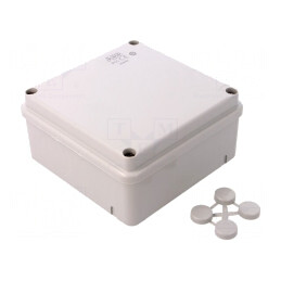 Carcasă Universală Gri IP65 100x100x50mm pentru Perete | Electronic-mag.ro | Componente Electronice