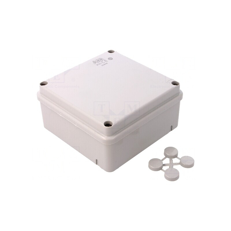 Carcasă Universală Gri IP65 100x100x50mm pentru Perete | Electronic-mag.ro | Componente Electronice