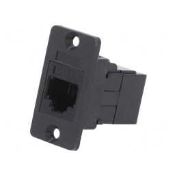 Adaptor SLIM Cat 3 6p4c 29mm Plastic | Electronic-mag.ro | Componente Electronice