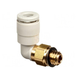 Racord push-in unghi 90° filet 1-10 bar 5-60°C | Electronic-mag.ro | Componente Electronice