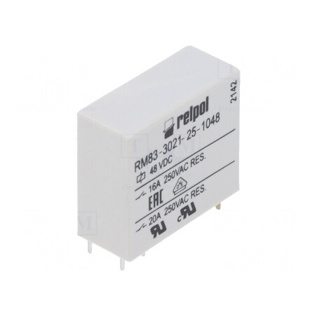 Releu Electromagnetic 48VDC 16A SPST-NO | Electronic-mag.ro | Componente Electronice