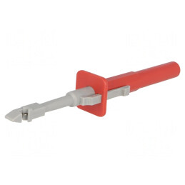 Clips de măsurare roșu 10A 4mm poliamidă | Electronic-mag.ro | Componente Electronice