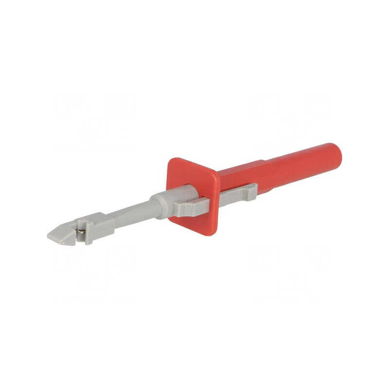 Clips de măsurare roșu 10A 4mm poliamidă | Electronic-mag.ro | Componente Electronice