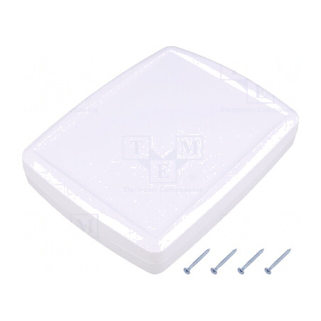 Carcasă Universală ABS Albă cu Garnitură 144x184x38 mm | Electronic-mag.ro | Componente Electronice