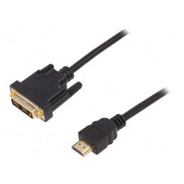 Cablu HDMI la DVI-D 3m Negru | Electronic-mag.ro | Componente Electronice