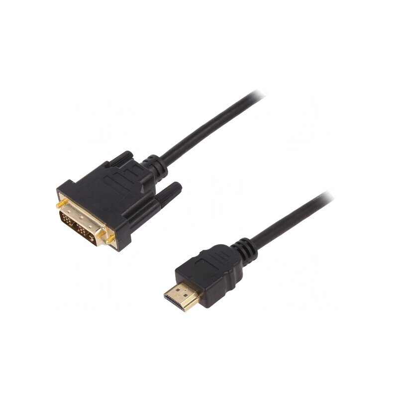 Cablu HDMI la DVI-D 3m Negru | Electronic-mag.ro | Componente Electronice Cablu HDMI la DVI-D 3m Negru | Electronic-mag.ro | Componente Electronice