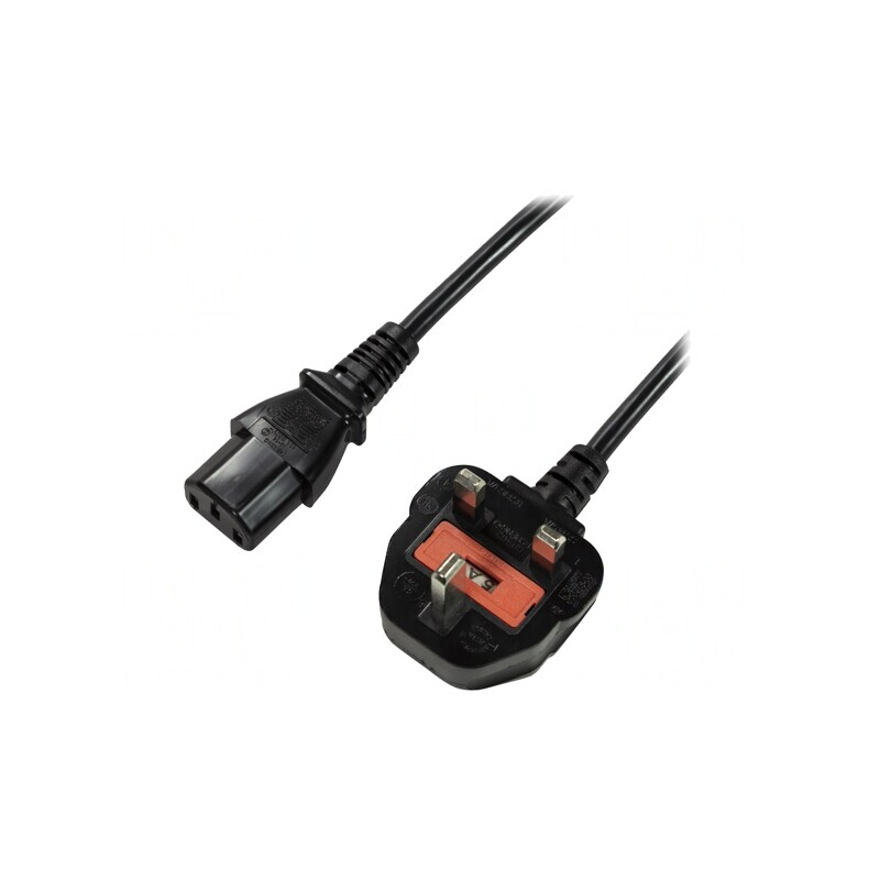 Cablu Alimentare Negru 1.8m 3x0.75mm2 BS 1363 la IEC C13 | Electronic-mag.ro | Componente Electronice Cablu Alimentare Negru 1.8m 3x0.75mm2 BS 1363 la IEC C13 | Electronic-mag.ro | Componente Electronice
