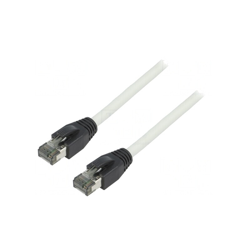 Patch Cord Cat 8.1 S/FTP 2m Gri LSZH | Electronic-mag.ro | Componente Electronice