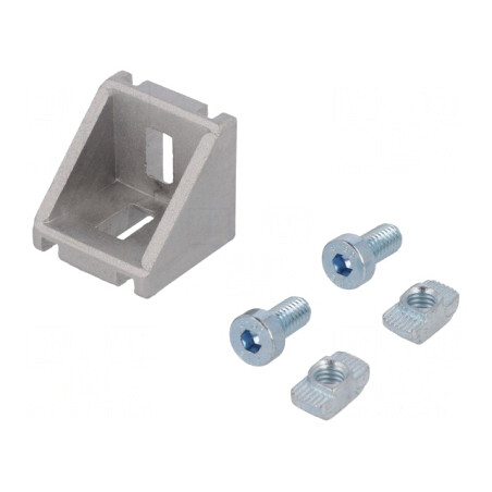 Colțar pentru profile 8mm 28x30x30mm | Electronic-mag.ro | Componente Electronice