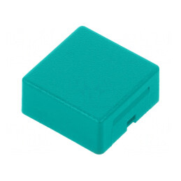 Tastă pătrată verde 15x15mm AML | Electronic-mag.ro | Componente Electronice