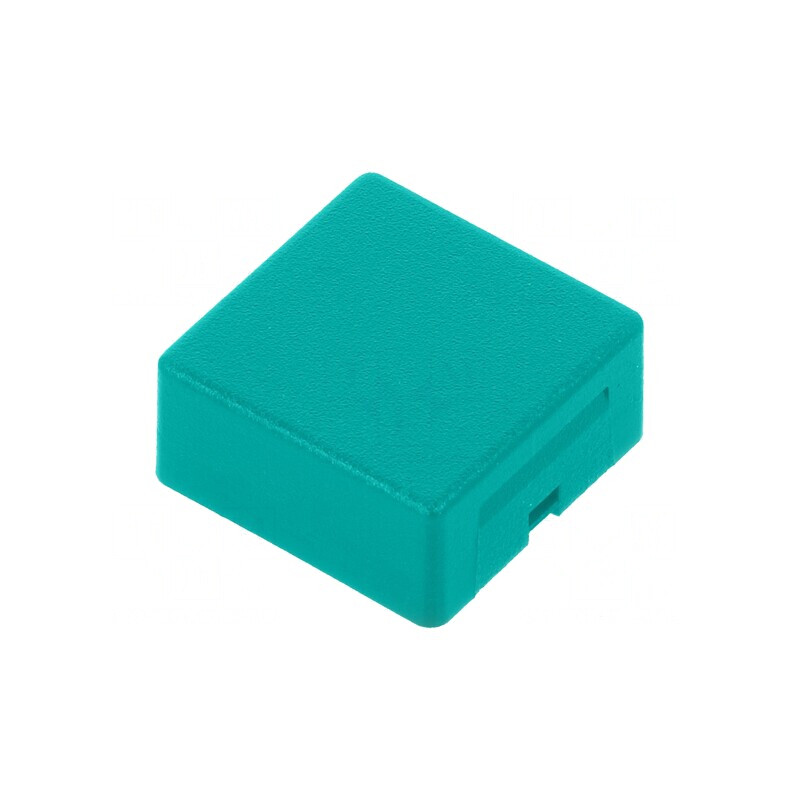 Tastă pătrată verde 15x15mm AML | Electronic-mag.ro | Componente Electronice