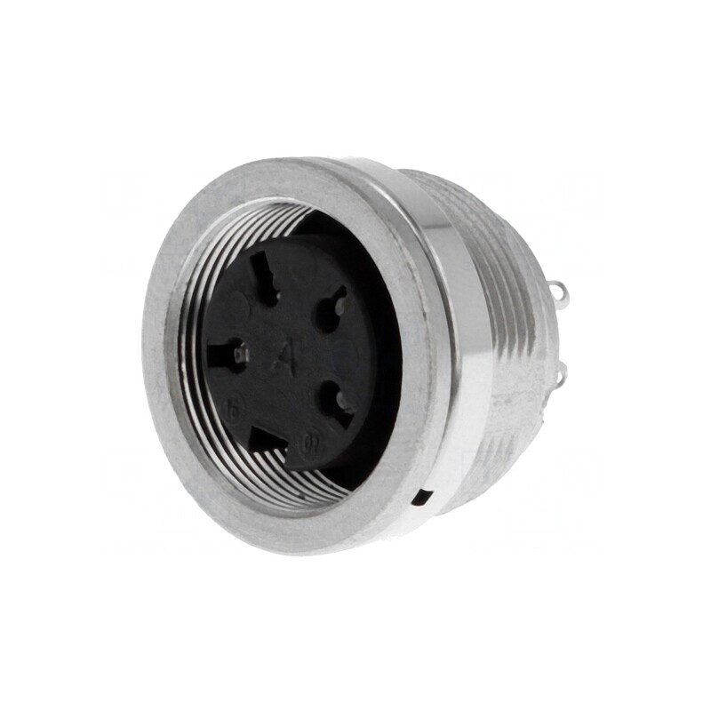 Conector M16 Soclu Mamă 4 PIN 5A 300V IP65/IP67 | Electronic-mag.ro | Componente Electronice Conector M16 Soclu Mamă 4 PIN 5A 300V IP65/IP67 | Electronic-mag.ro | Componente Electronice