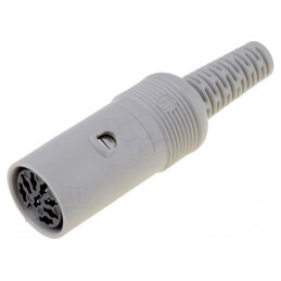 Mufă DIN 8 Pin Mamă Drept pe Cablu Lipire | Electronic-mag.ro | Componente Electronice