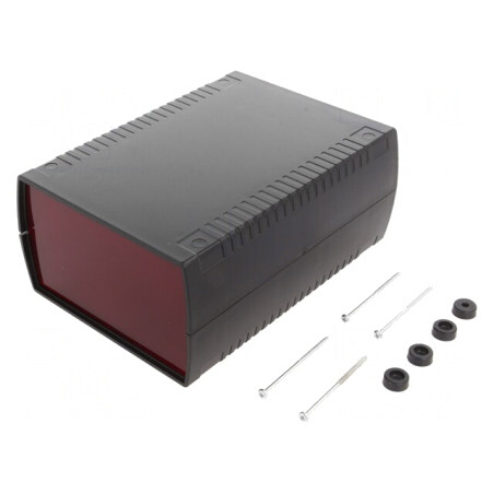 Carcasă neagră ABS IP53 136x185x80mm | Electronic-mag.ro | Componente Electronice