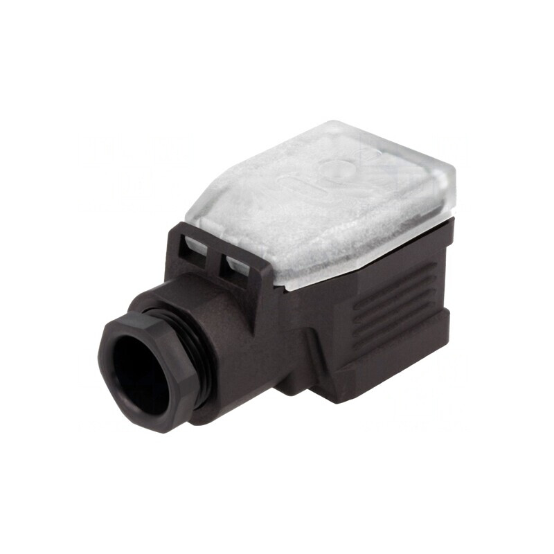 Conector cu Valvă Mufă Format A 18mm Mamă 4 PIN 90° | Electronic-mag.ro | Componente Electronice