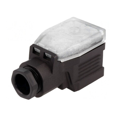Conector cu Valvă Mufă Format A 18mm Mamă 4 PIN 90° | Electronic-mag.ro | Componente Electronice