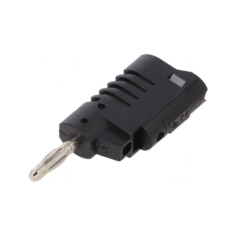 Mufă Banană 4mm 36A Neagră Neizolată | Electronic-mag.ro | Componente Electronice