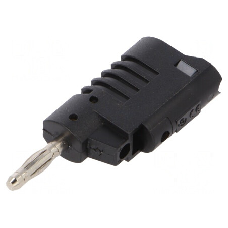 Mufă Banană 4mm 36A Neagră Neizolată | Electronic-mag.ro | Componente Electronice