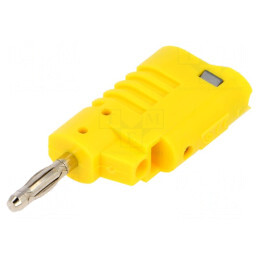 Mufă banană 4mm galbenă 36A | Electronic-mag.ro | Componente Electronice