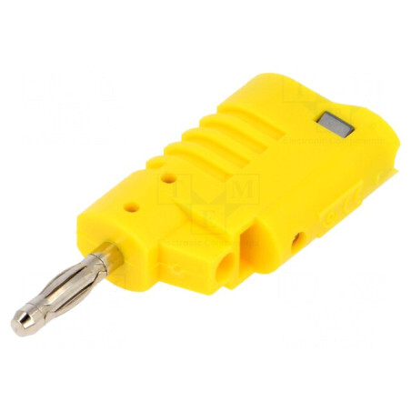 Mufă banană 4mm galbenă 36A | Electronic-mag.ro | Componente Electronice