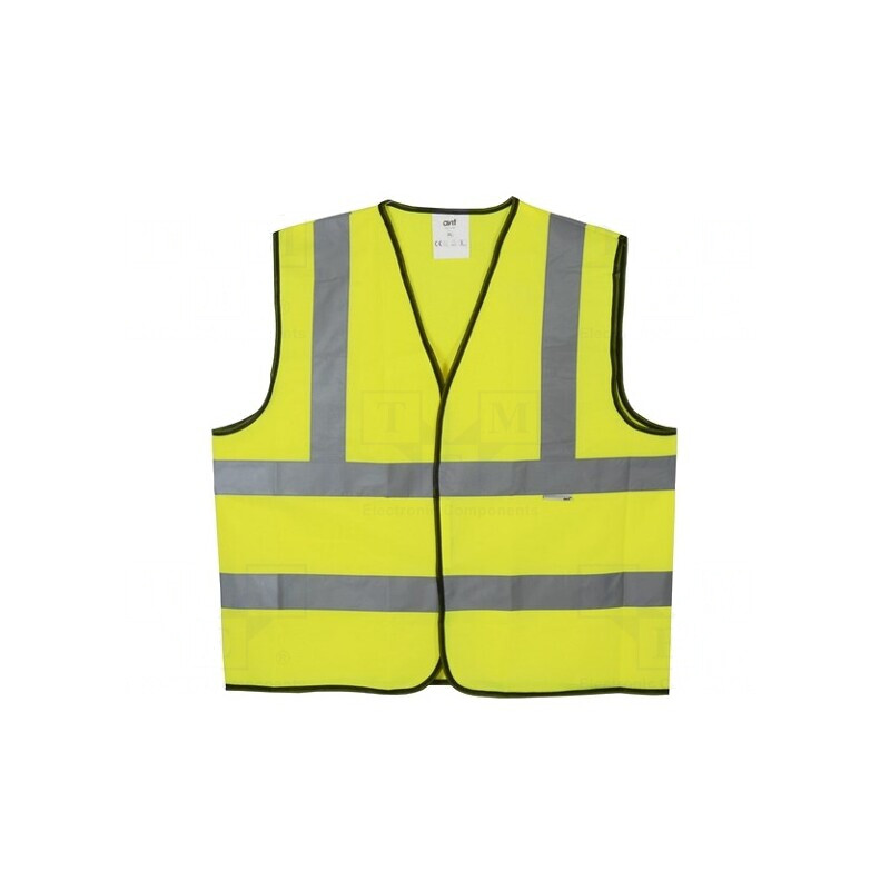 Vestă Reflectorizantă XL Galbenă cu Arici | Electronic-mag.ro | Componente Electronice