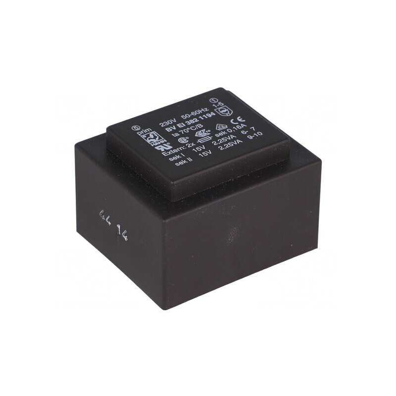Transformator încapsulat 4,5VA 230V 15V 150mA | Electronic-mag.ro | Componente Electronice Transformator încapsulat 4,5VA 230V 15V 150mA | Electronic-mag.ro | Componente Electronice