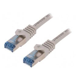 Cablu Patch Cord S/FTP Cat 6a LSZH Gri 5m Aurit | Electronic-mag.ro | Componente Electronice