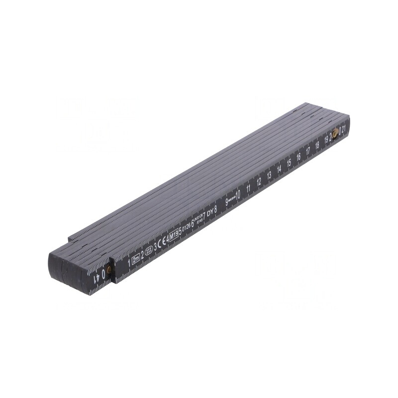 Riglă pliantă 2m neagră | Electronic-mag.ro | Componente Electronice