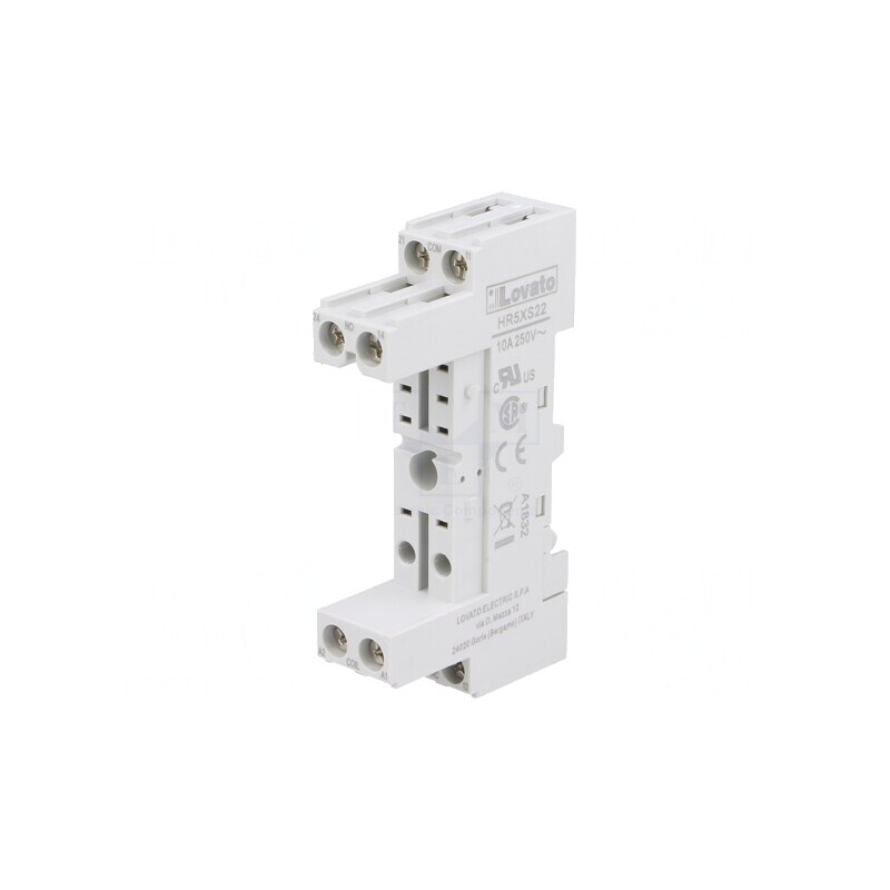 Stativ PIN 8 10A 250VAC pentru șină DIN HR30 HR50 | Electronic-mag.ro | Componente Electronice